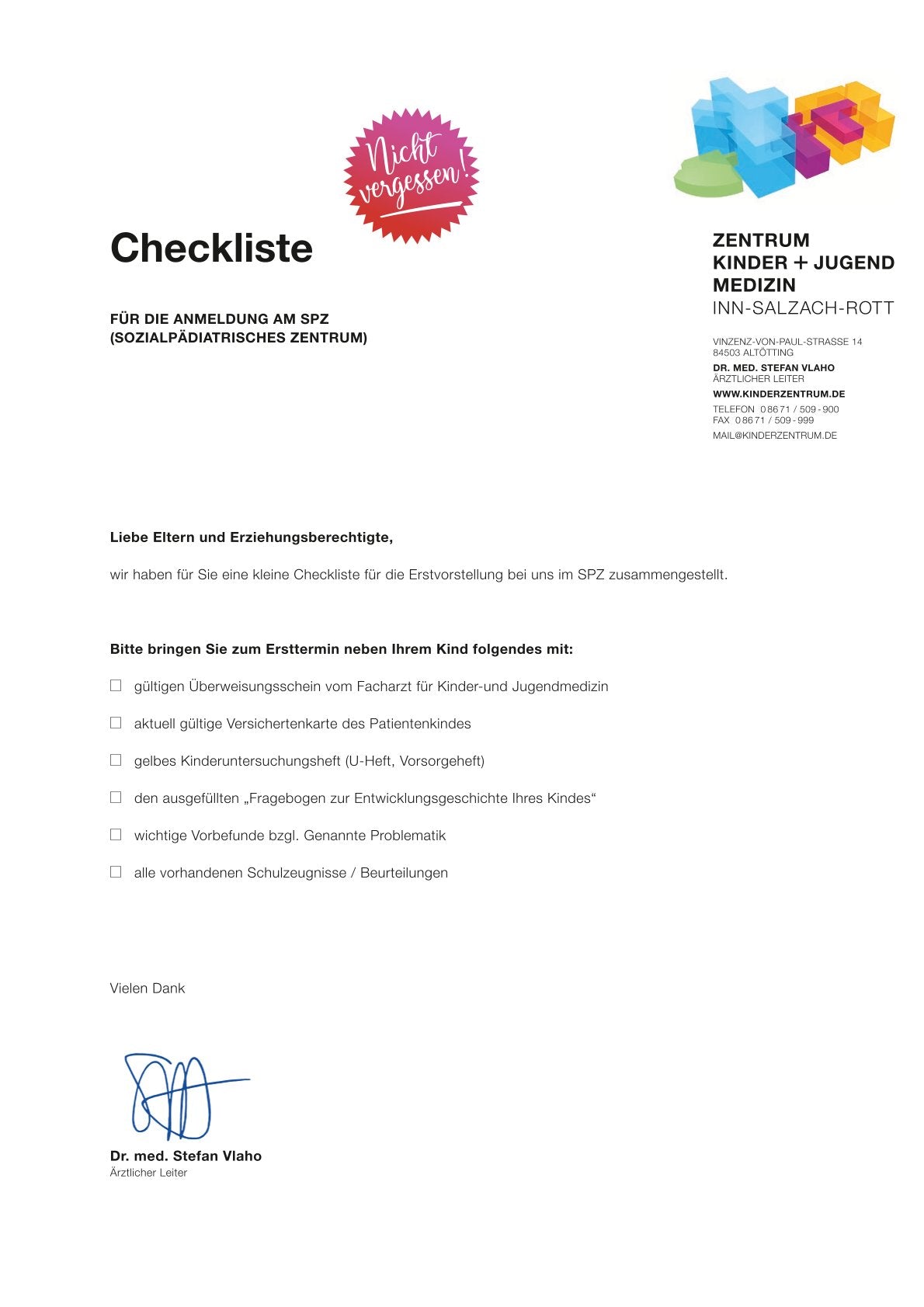 Checkliste